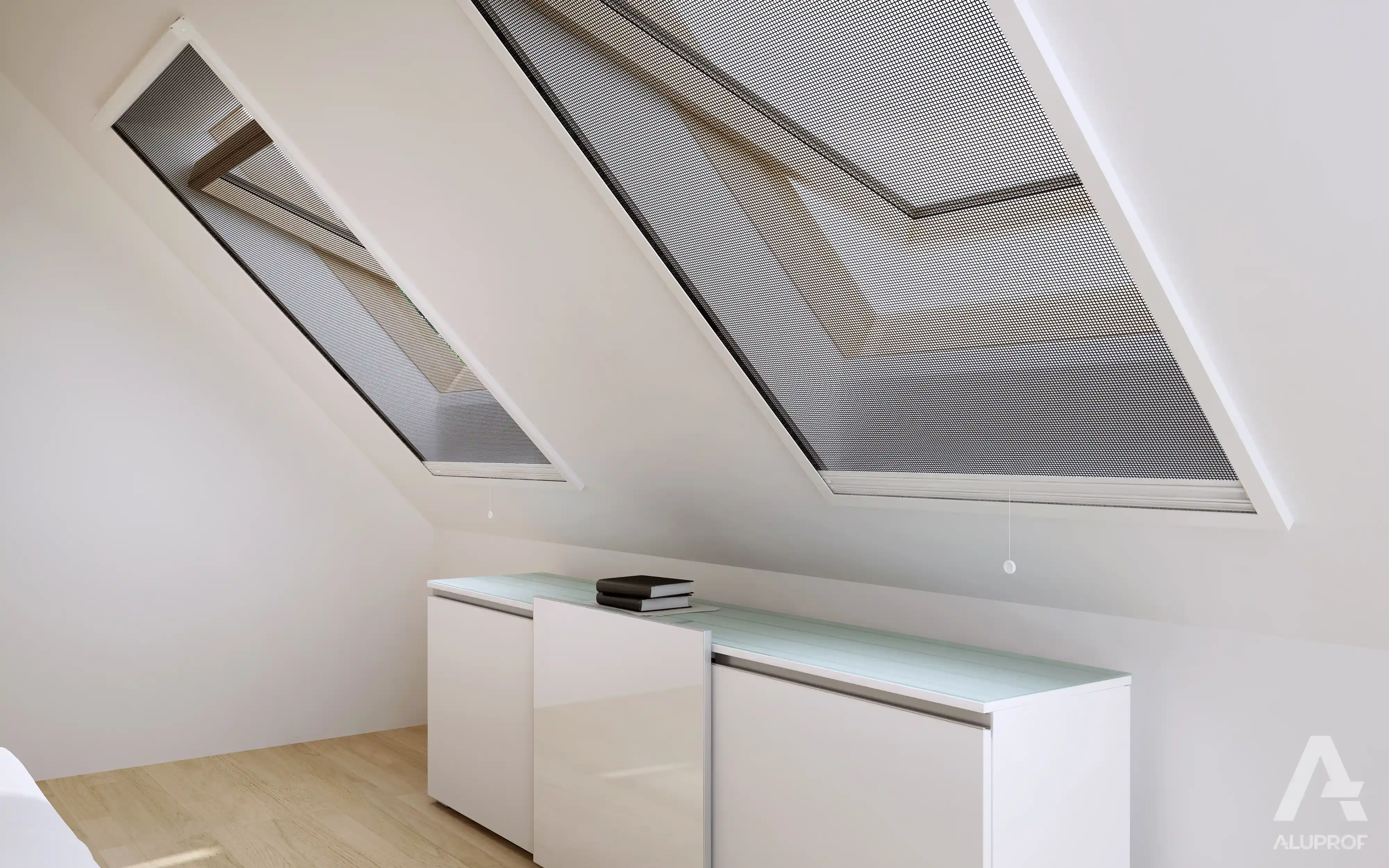 Roll-up insect screens sun shading system RA HOUSE