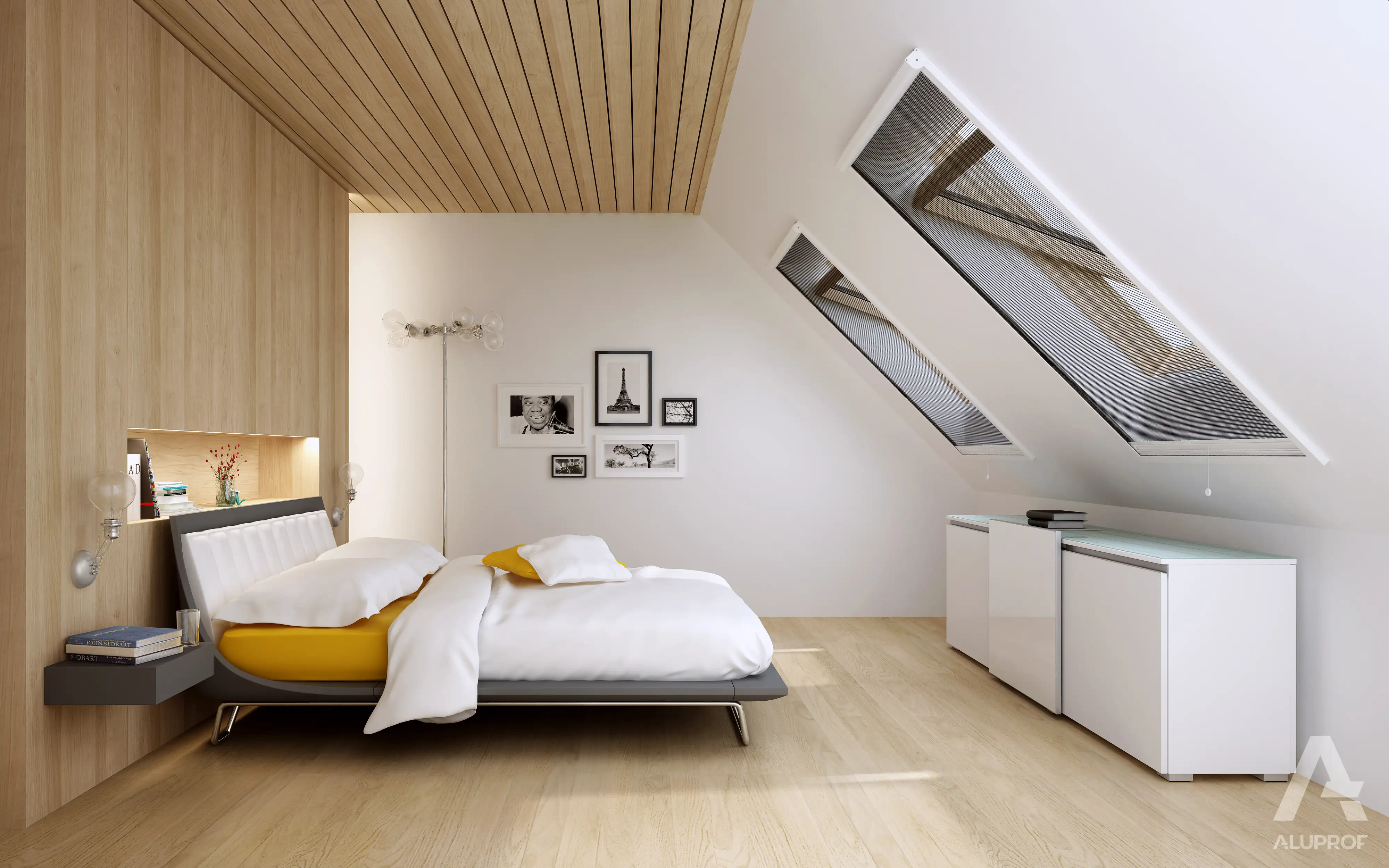 Roll-up insect screens sun shading system RA HOUSE