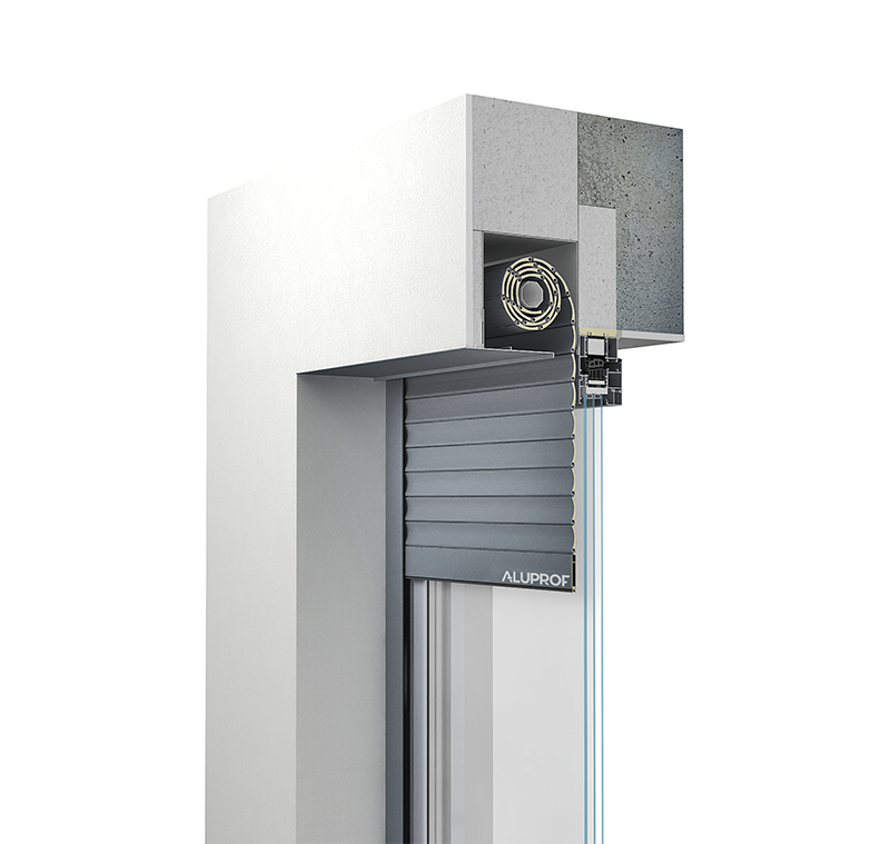 Flush mounted shutters for home security RA HOUSE