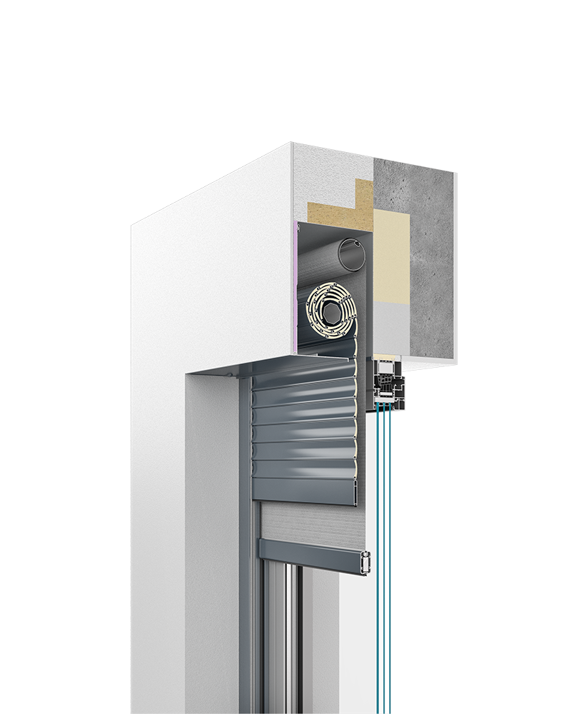 Aluprof SkyTwin roller shutters sun shading system RA HOUSE