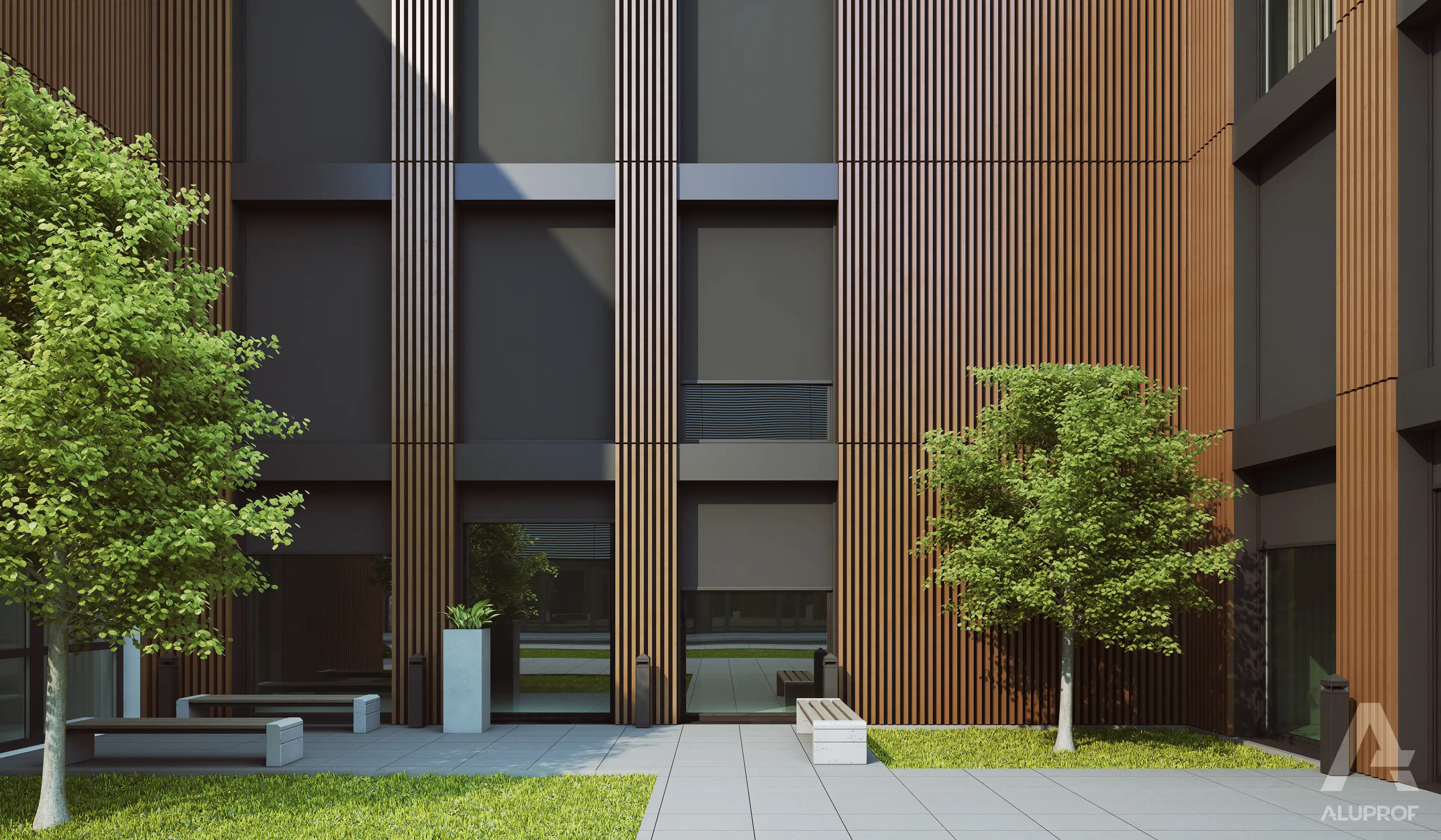 Skyroll Classic external screen system on residential complex – RA HOUSE