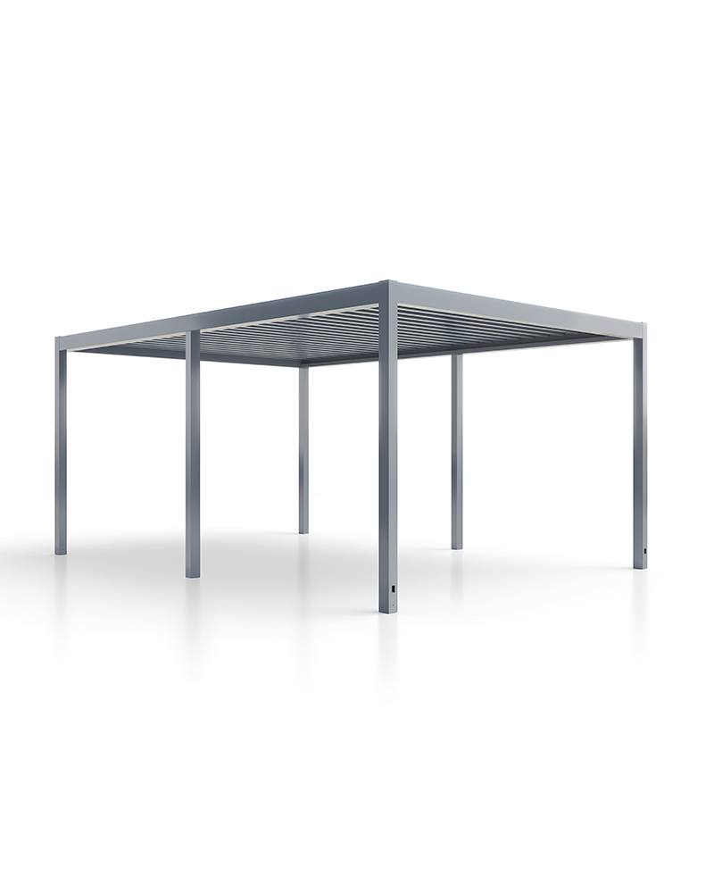 MB-OpenSky 120 aluminium pergola system for functional outdoor shading by RA HOUSE