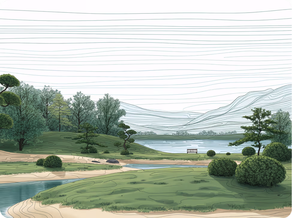 Clean river flowing through a natural landscape