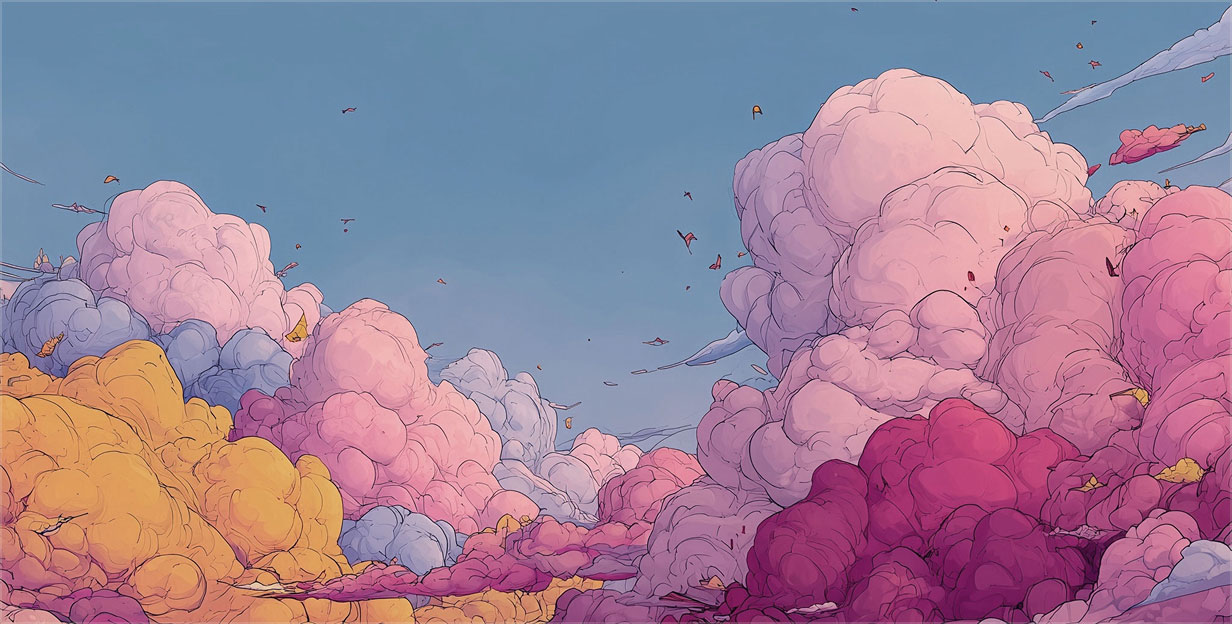 Image of clouds in sky