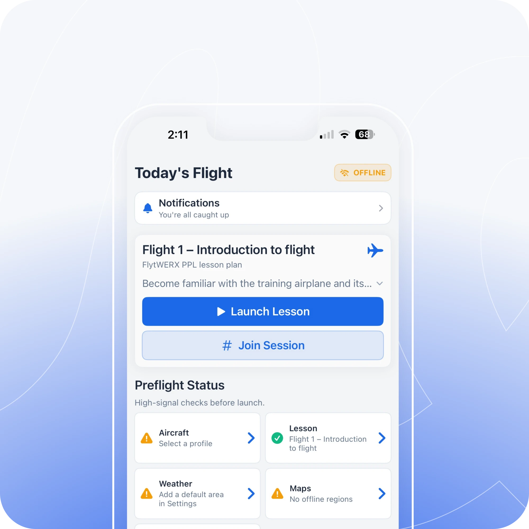 FlytWERX instructor dashboard for reviewing student flight performance