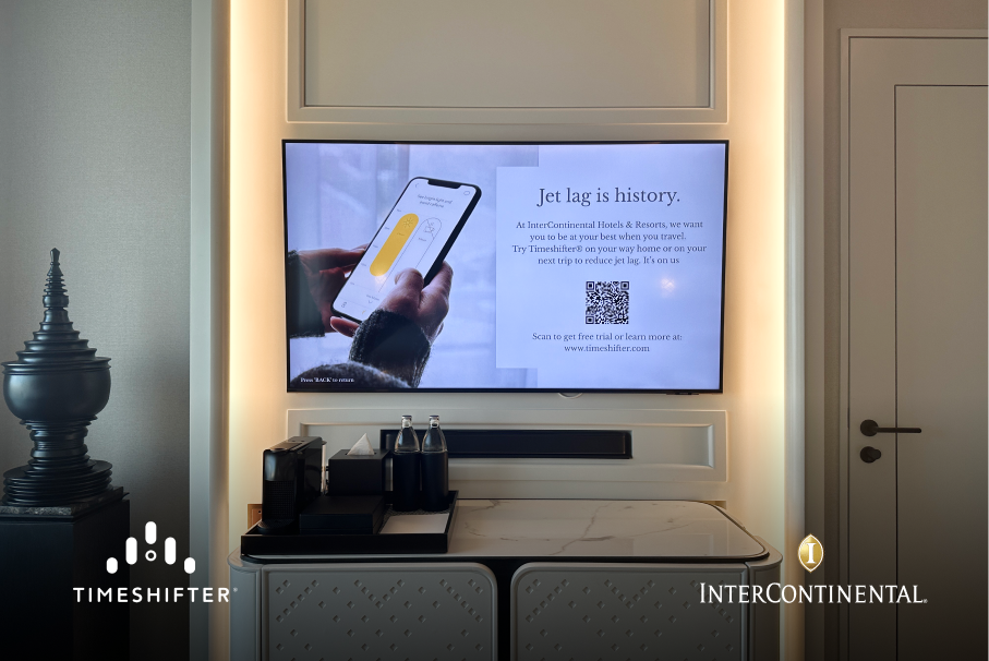 Timeshifter announces new partnership with InterContinental Hotels & Resorts