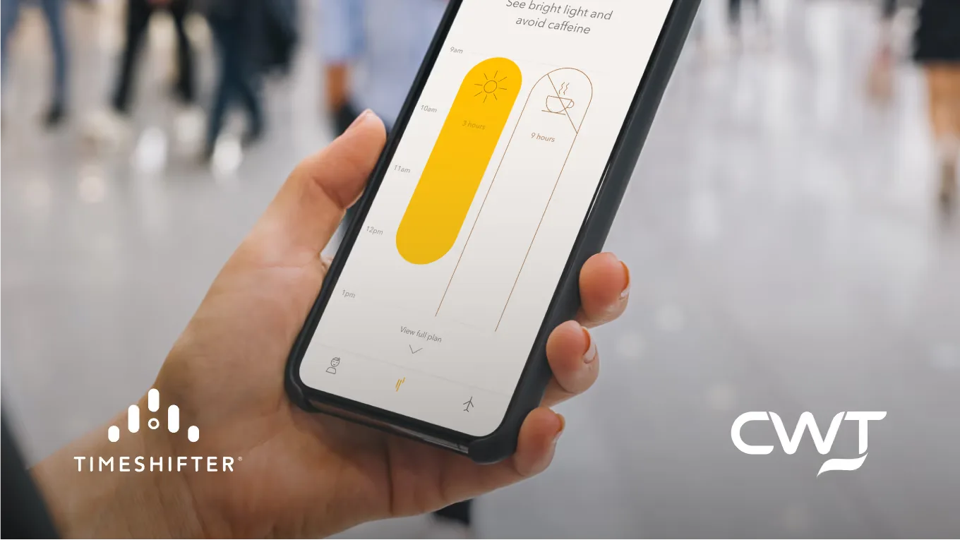 Timeshifter has partnered with CWT