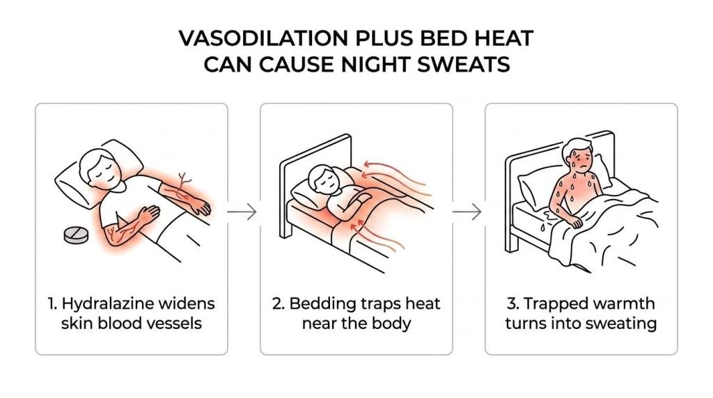 hydralazine night sweats