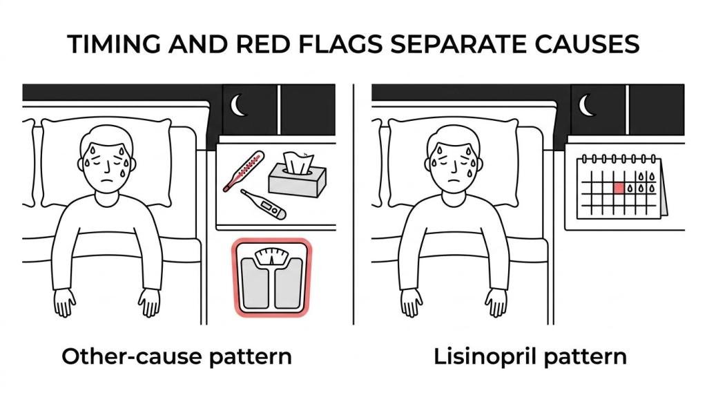  lisinopril (prinivil) night sweats