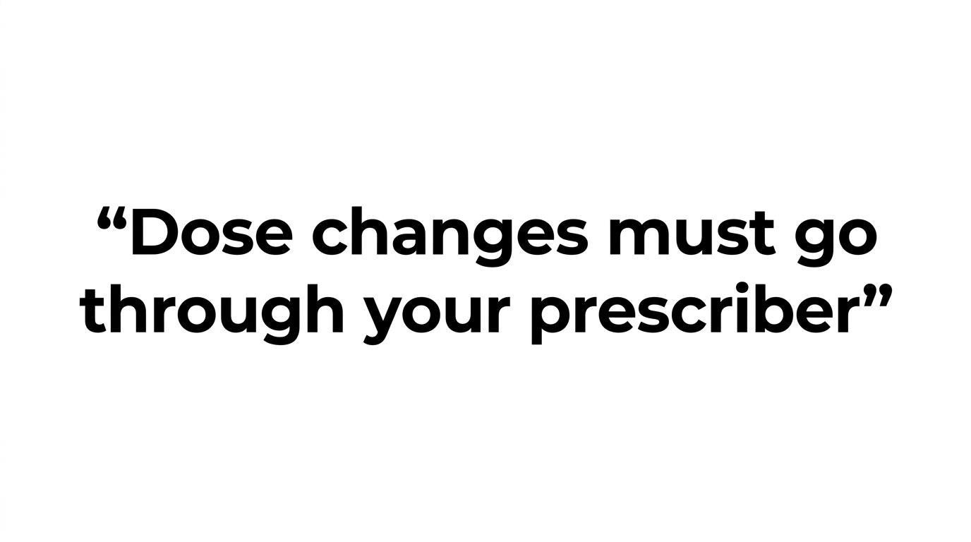 Large text quote reading, "A safe taper is a medical decision, not a sleep hack."