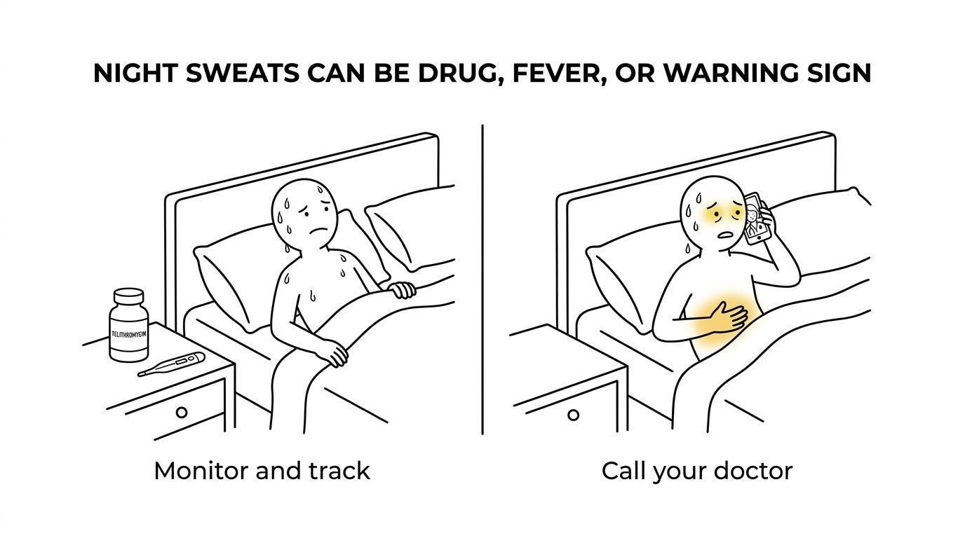  telithromycin (ketek) night sweats