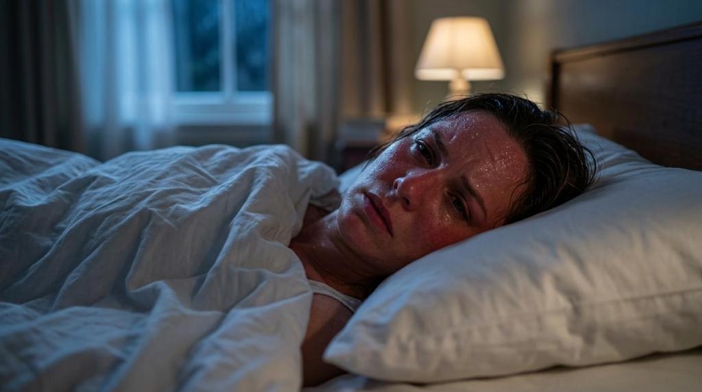 why do i wake up hot at night