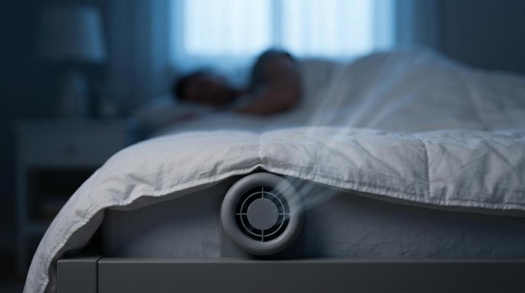 under duvet fan