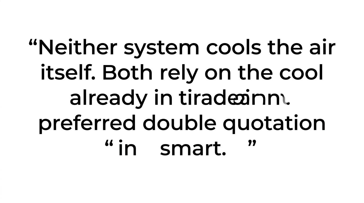 Highlighted quote explaining that bed cooling systems do not create cold air and depend on room air.