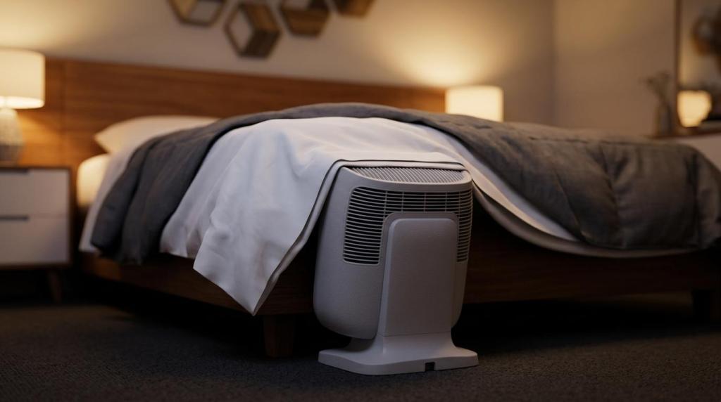 brookstone bed fan