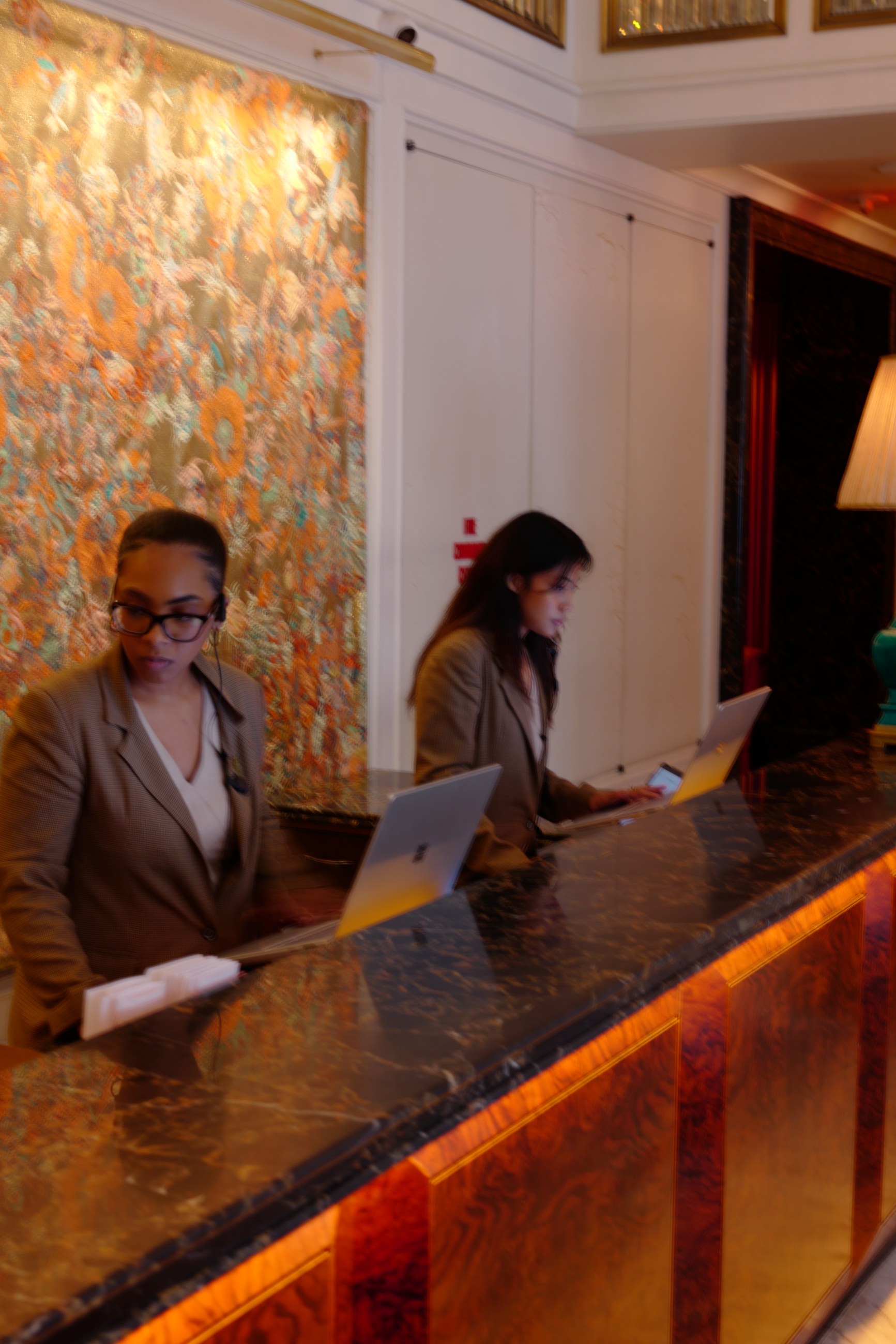 The front desk