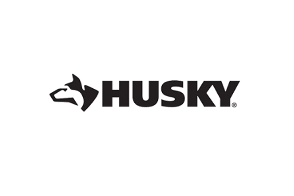 Husky brand logo featuring a stylized husky dog head silhouette followed by the word HUSKY in bold uppercase letters.