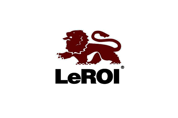LeROI logo featuring a stylized red lion walking above the black text 'LeROI'.