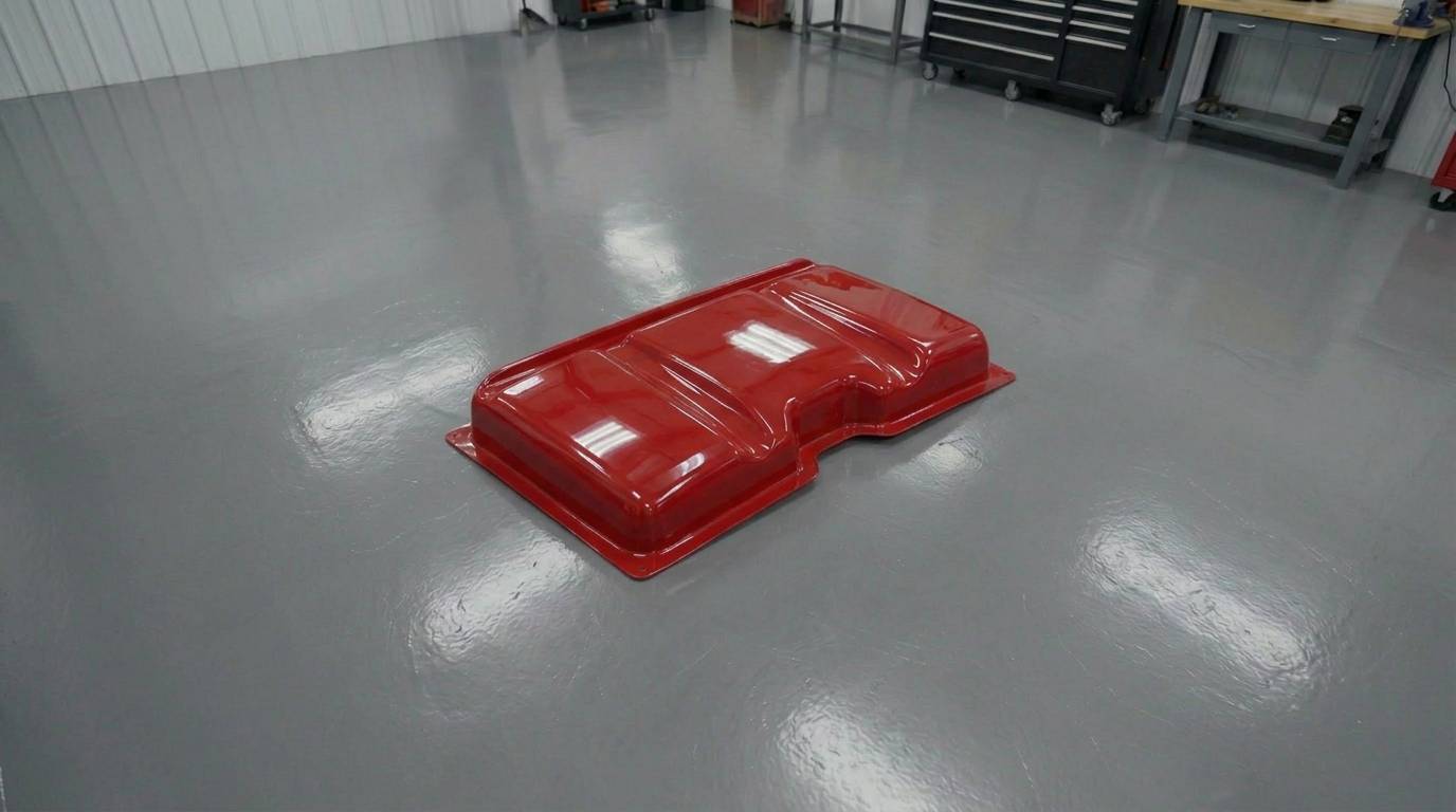 Formed protective cover made on vacuum forming machine