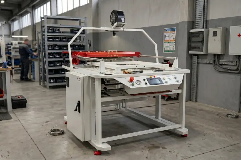 LITE 686 floor-standing vacuum forming machine for hobby and small production — 646×620 mm forming area, quartz IR heating, pneumatic table lift