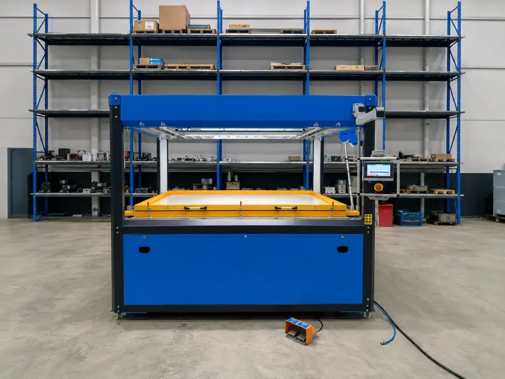 TRP-1200x2100 vacuum forming machine in stock, ready for immediate shipment
