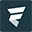 White uppercase letter Z with a slight shadow on a blue square background.