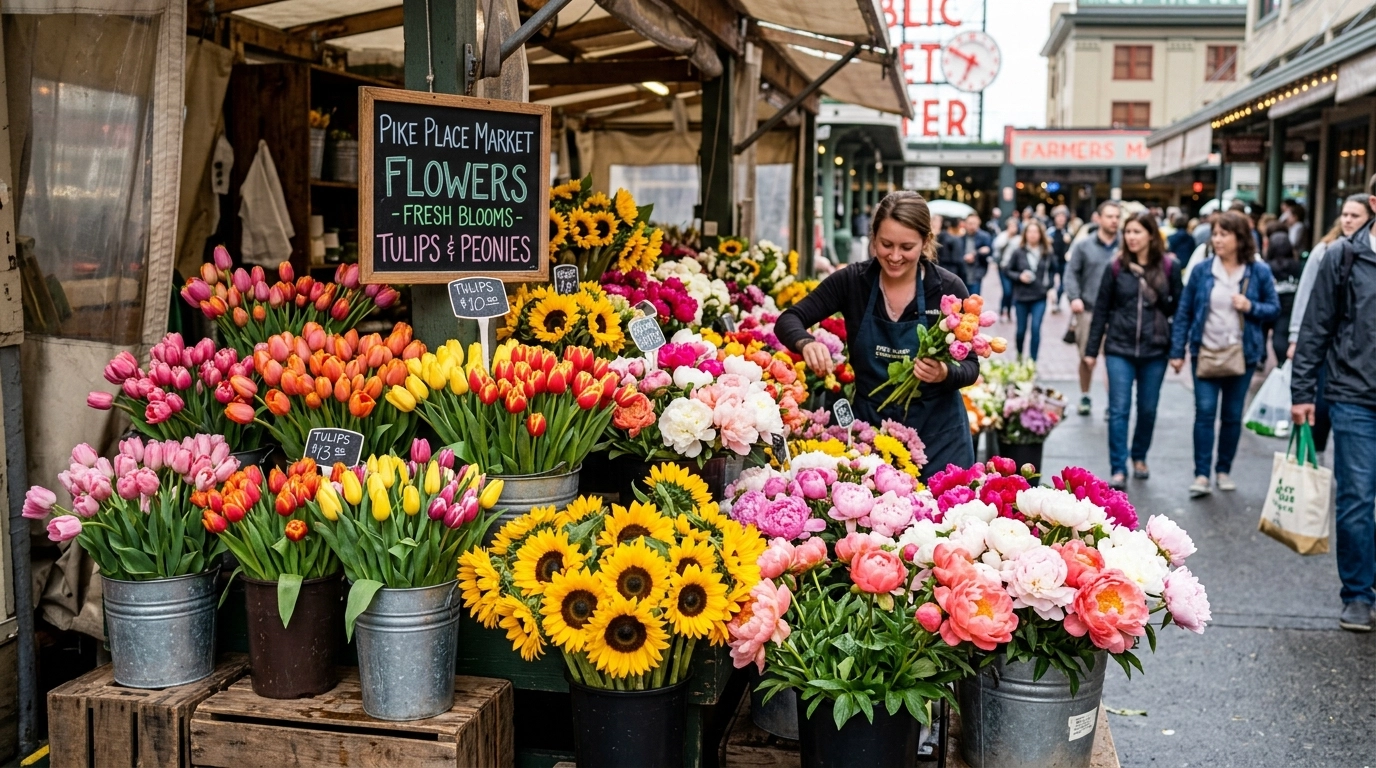 Pike Place Market Flowers