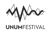 UNUM Festival logo with stylized M and W letters forming a sound wave pattern in black.