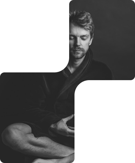 Man meditating