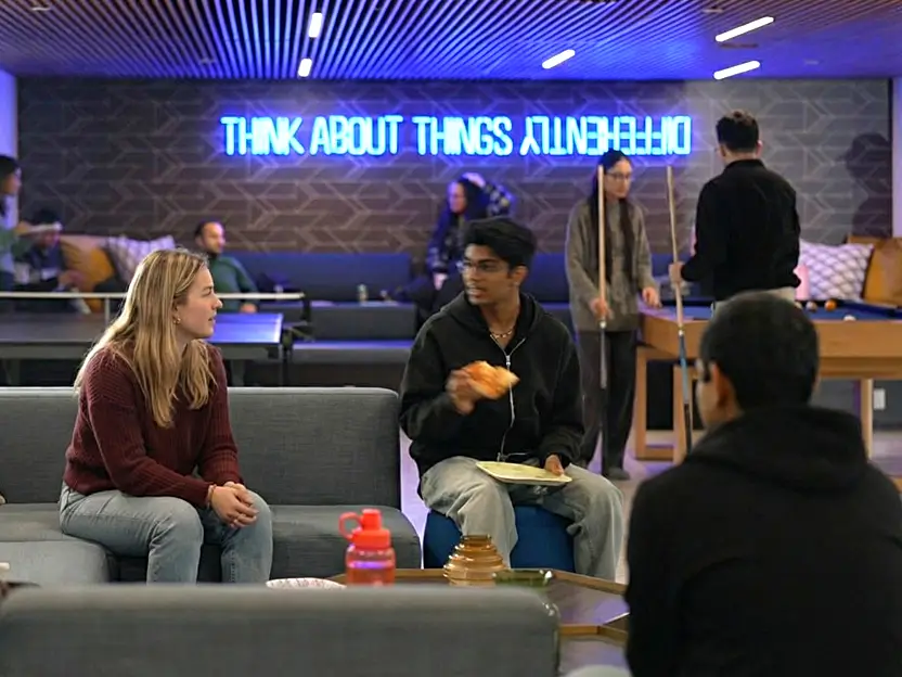 Ottawa university students enjoying time off at Revalie Ottawa clubhouse