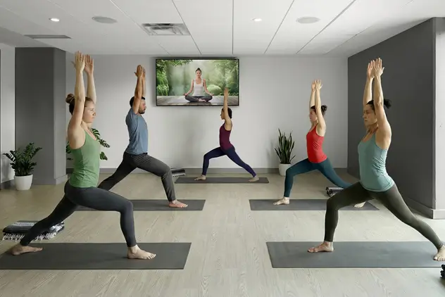 Yoga class at the Revalie Ottawa