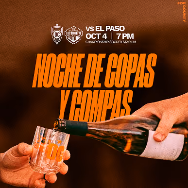 Cartel del OCSC 'Noche de copas y compas' vs El Paso