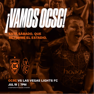 Anuncio del OCSC '¡Vamos OCSC! Este sábado que retumbe el estadio'