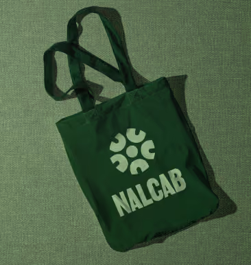 Green NALCAB tote bag