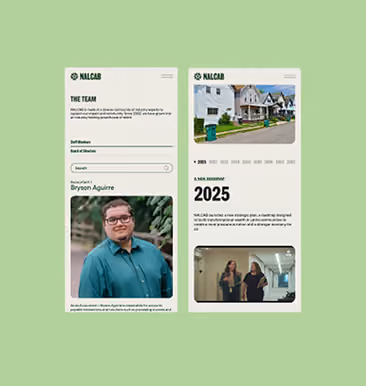 NALCAB report template spreads