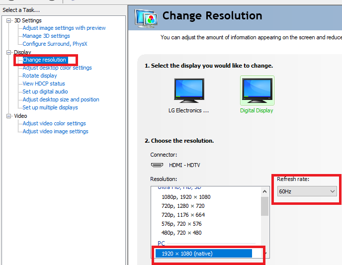 NVIDIA Control Panel Marquee Screenshot