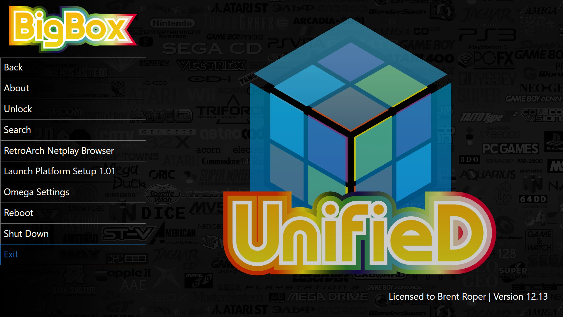 Big Box Unified Screen Screenshot