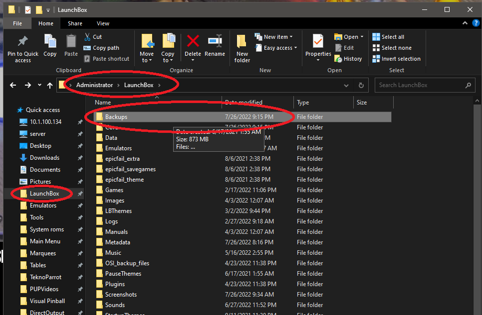 LaunchBox Restoring XML Backups