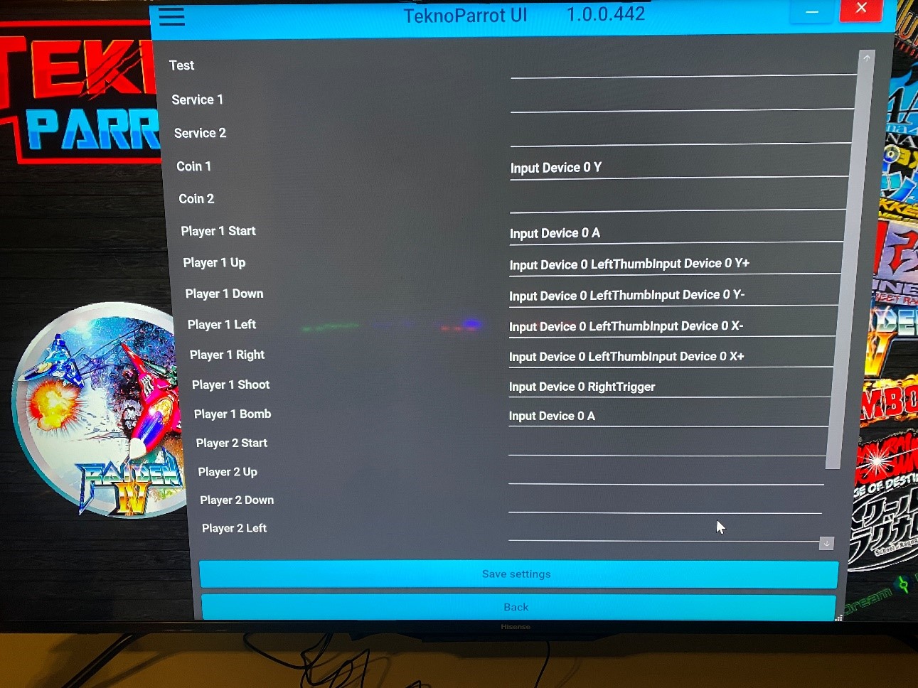 TeknoParrot Controller Setup