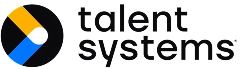 Talent Systems company logo with a circular symbol featuring black, yellow, and blue segments.