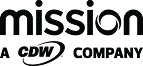 Mission Cloud Services logo text with 'mission' in blue and orange and 'Cloud Services' in smaller blue letters below.