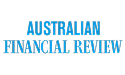 Australian Financial Review logo in blue text.