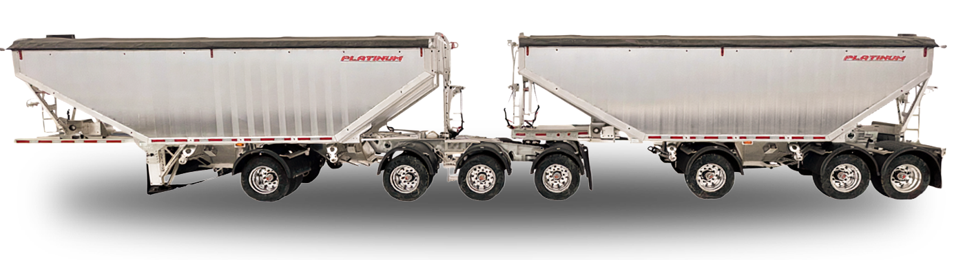 Michigan B train grain trailer