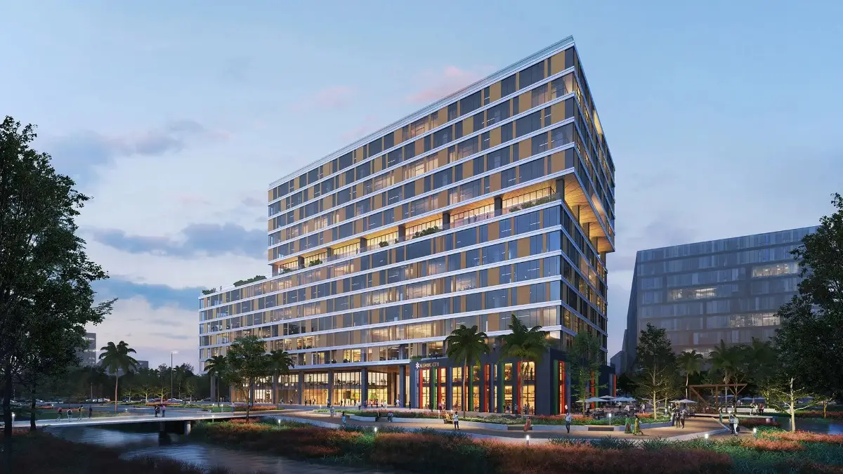 commercial space inside alembic cloud forest campus alembic cloud forest office space inside the campus