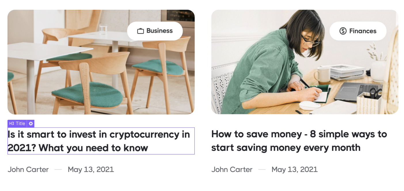 CMS Content - Startup X Webflow Template