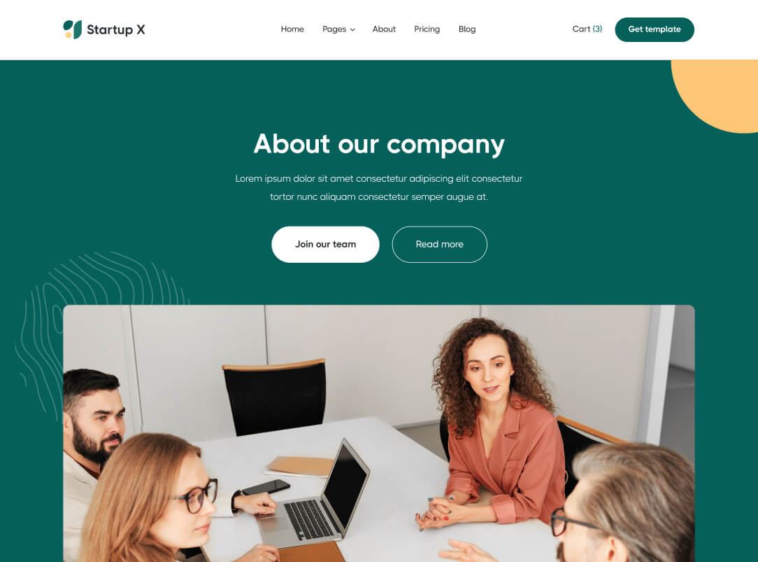 About - Startup X Webflow Template