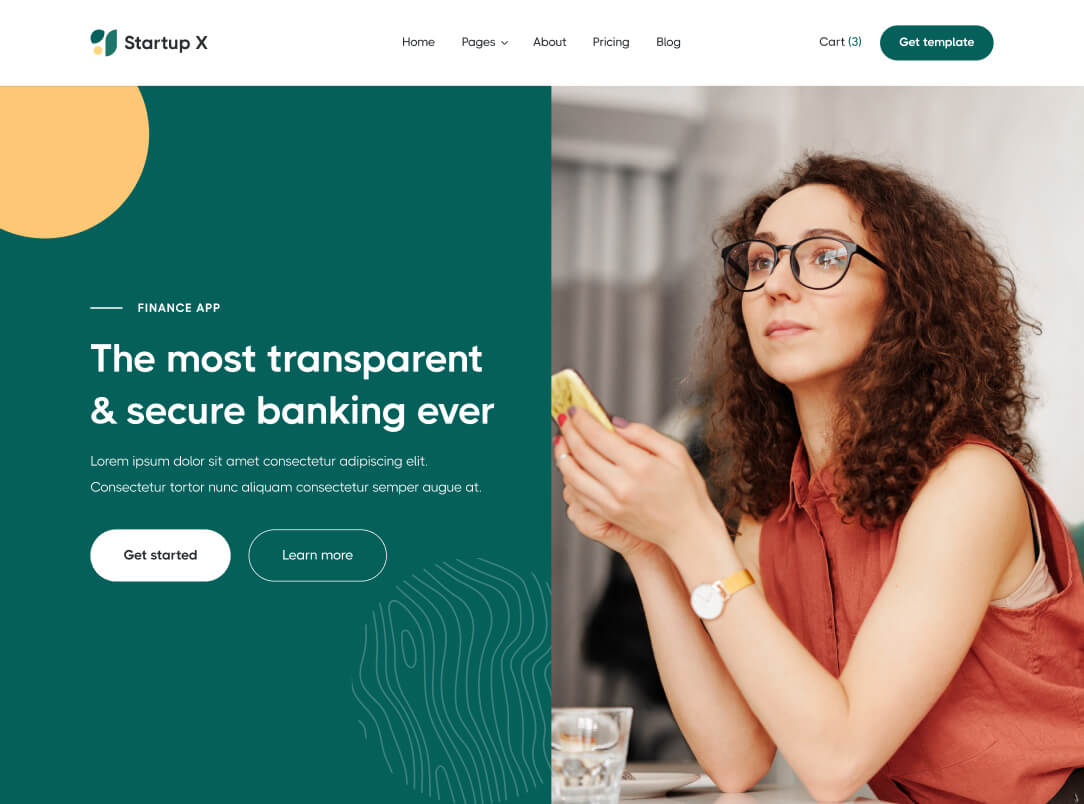 Home - Startup X Webflow Template