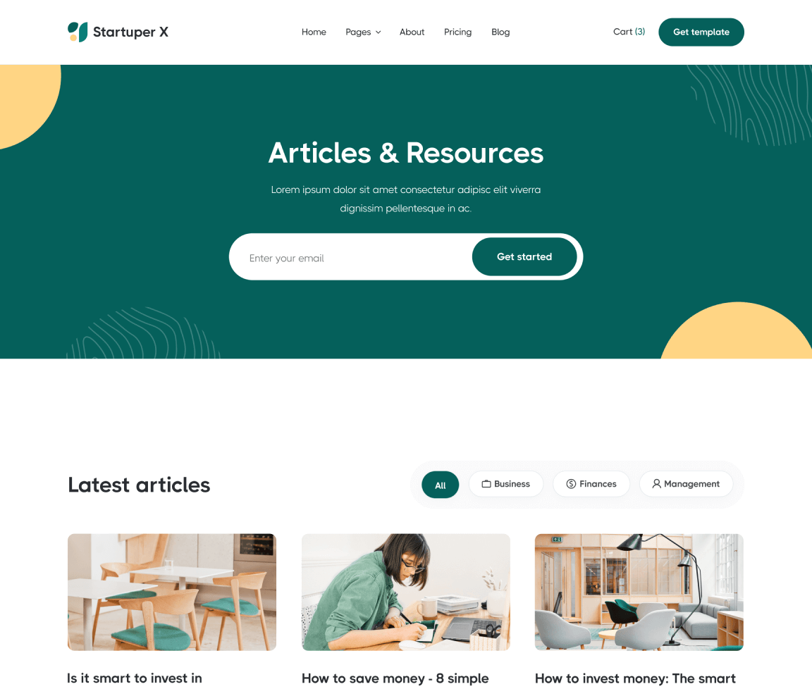 Blog V2 - Startuper X Webflow Template