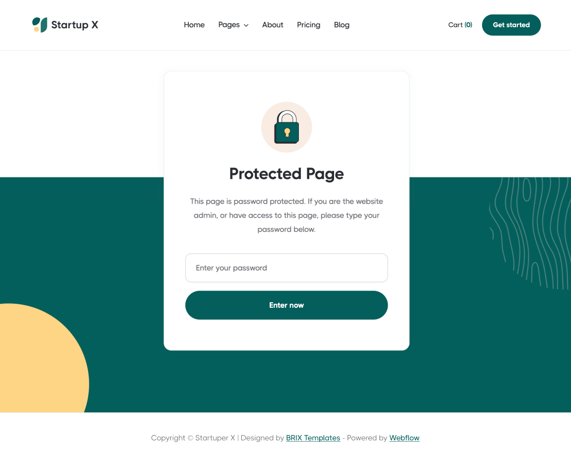 Email Confirmation - Startuper X Webflow Template