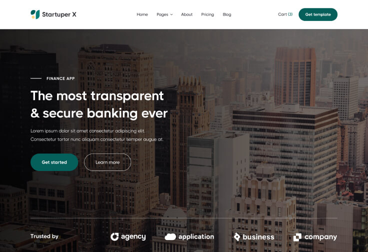 Home V3 - Startuper X Webflow Template